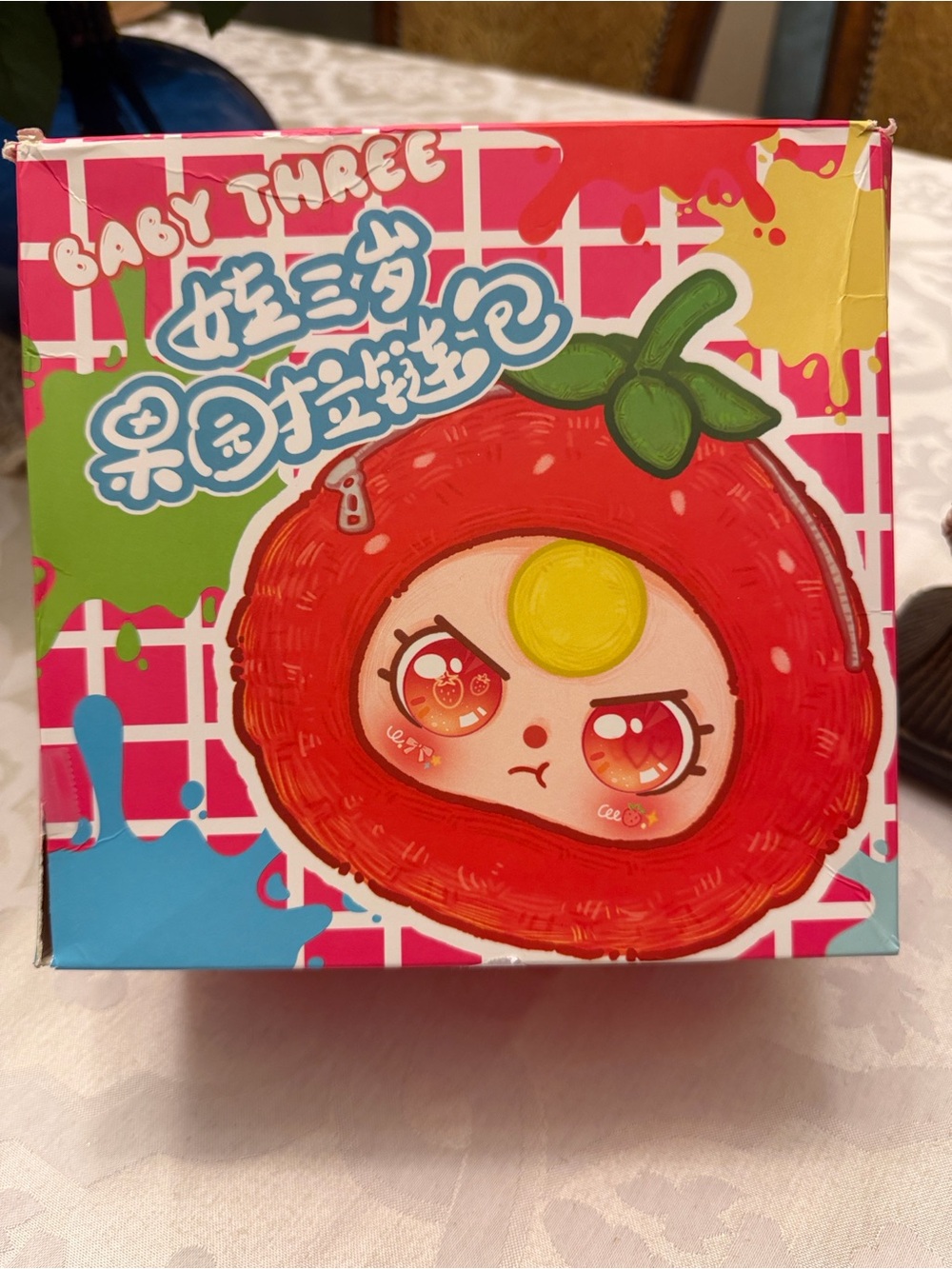 New Baby Three Fruit Plush/ Zippered Pouch